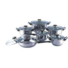 Amazon Vendor 18/10 Stainless Steel 12-Piece Covered Cookware Set